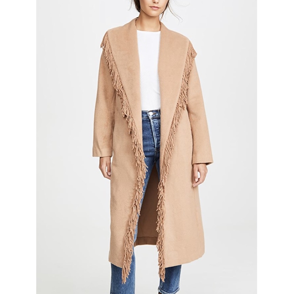 Line & Dot Shopbop Wool Fringe Linda Coat